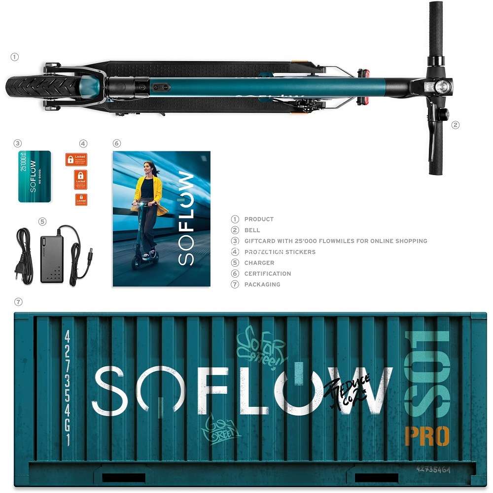 SoFlow SO1 Pro, E-Scooter (20km/h | bis zu 15km | StVZO-konform) e-mobility.vip